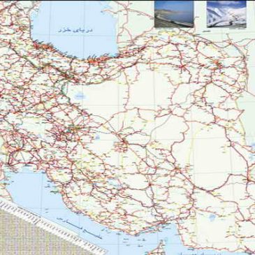 نقشه راه‌های ایران با بزرگنمایی بی نهایت + دانلود